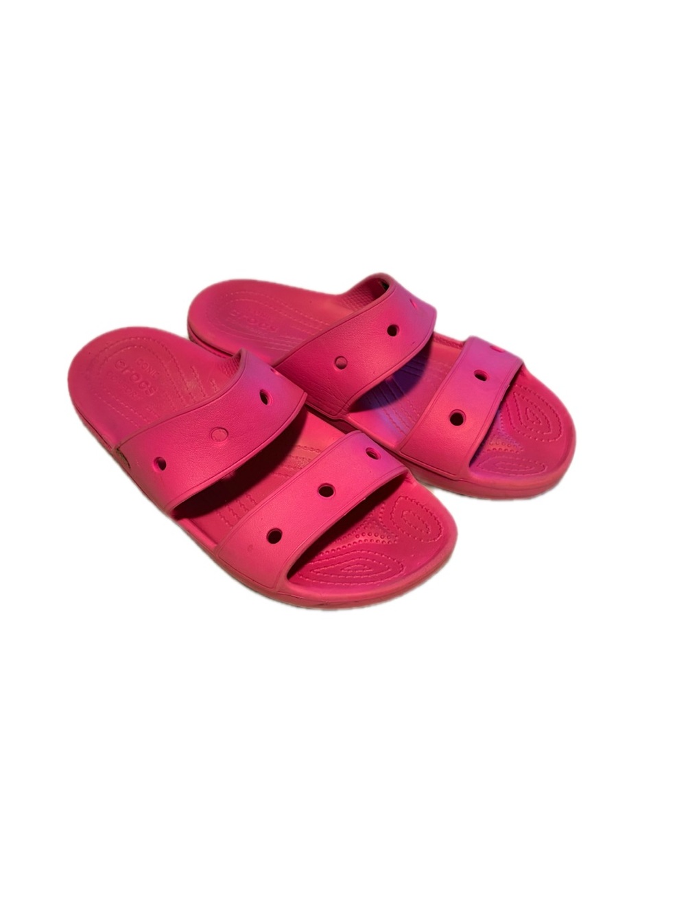 Women’s CROCS Size 10 Hot Pink Slide Sandals